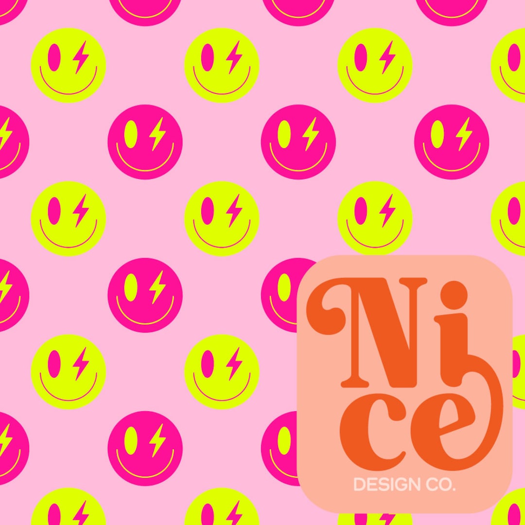 Safe Swim Seamless Pattern | Neon Summer Digital Paper | JPG - Etsy