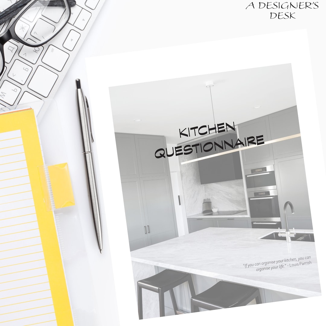 Residential Kitchen Questionnaire Office Document Professional Letter