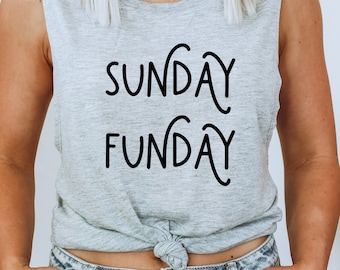 Sunday Funday SVG: Weekend Shirt Design, Cricut File (Digital Download)