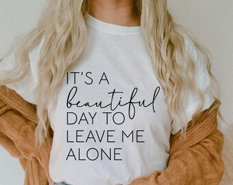 Day To Leave Me Alone SVG, Funny Introvert Cut File (Digital Download)