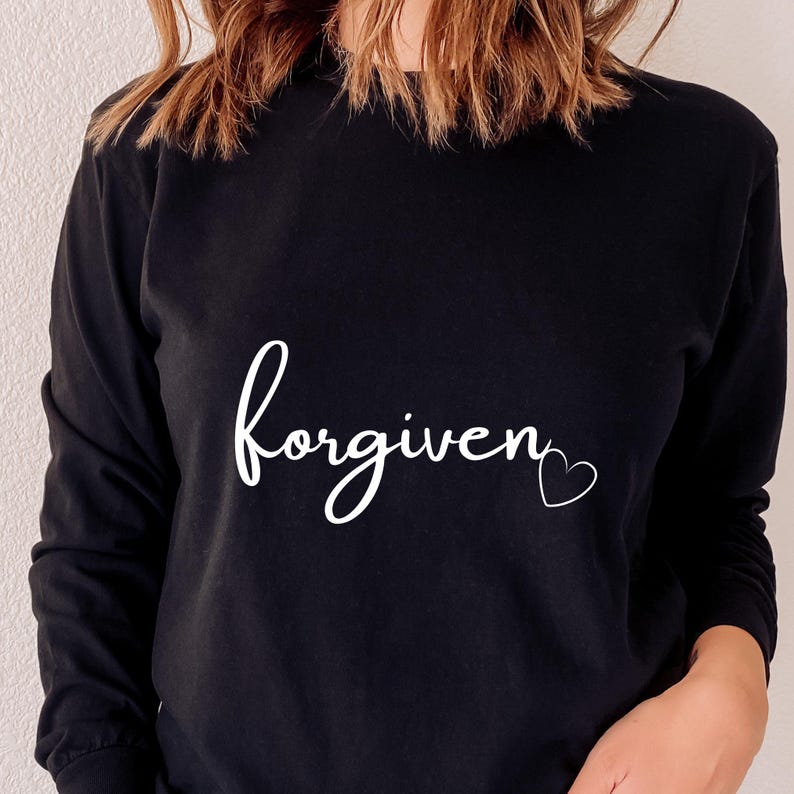 Forgiven SVG: Christian Inspirational T-shirt Cut File (digital ...
