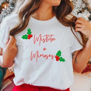 Vischio e mimose SVG, Vischio SVG, Natale SVG, Mimosa Svg, Divertente Svg
