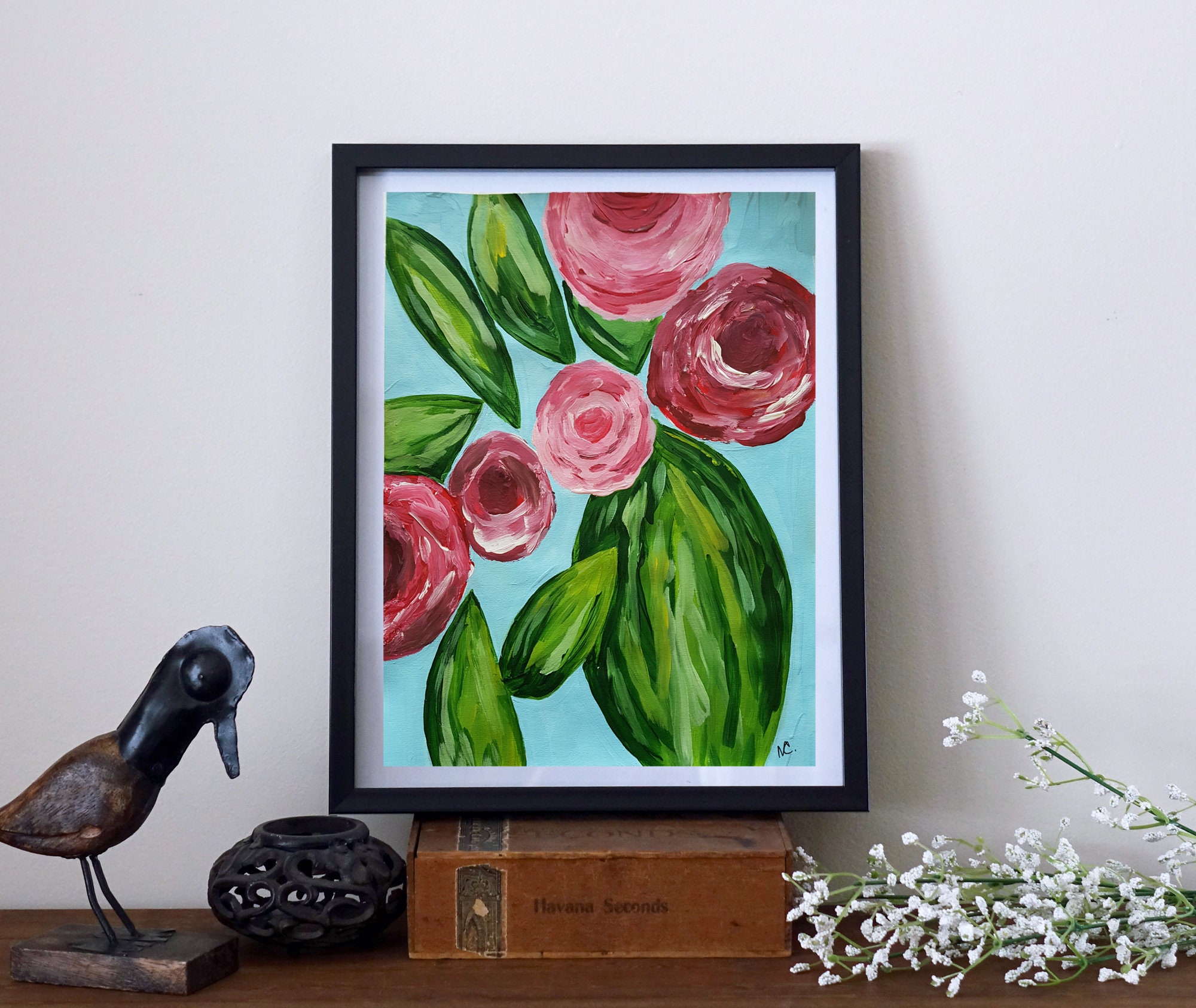 Flowers Painting 9x12 Original Painting Wall Art Gift Idea Etsy New flowers-painting-9x12-original-painting-wall-art-gift-idea-etsy-new