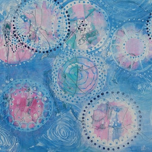 Abstract painting Original mixed media painting