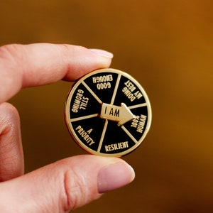 I Am Doing My Best Spinner Enamel Pin | Artist | Maker | Illustrator | Painter | Unique Gift Idea | Friend Gift | Interactive Fidget Pins
