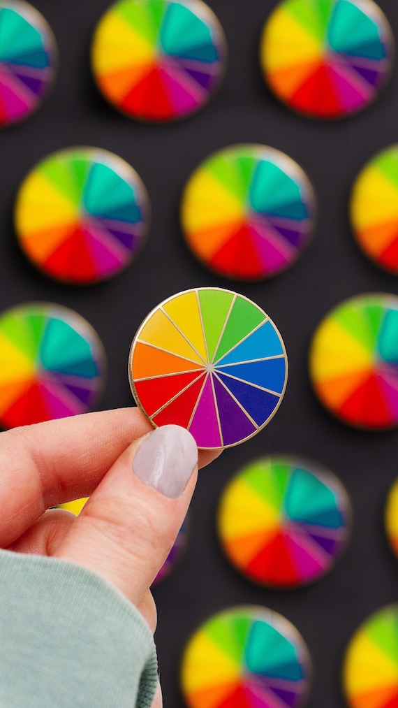 Rainbow Pinwheel Pride Enamel Pin – Colorful LGBTQ+ Lapel Pin For Jackets, Bags & Hats - View #4