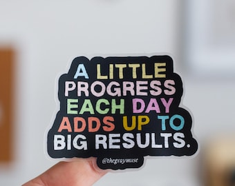 Inspirational Matte Sticker, Journal Affirmation Decal, Laptop Decor