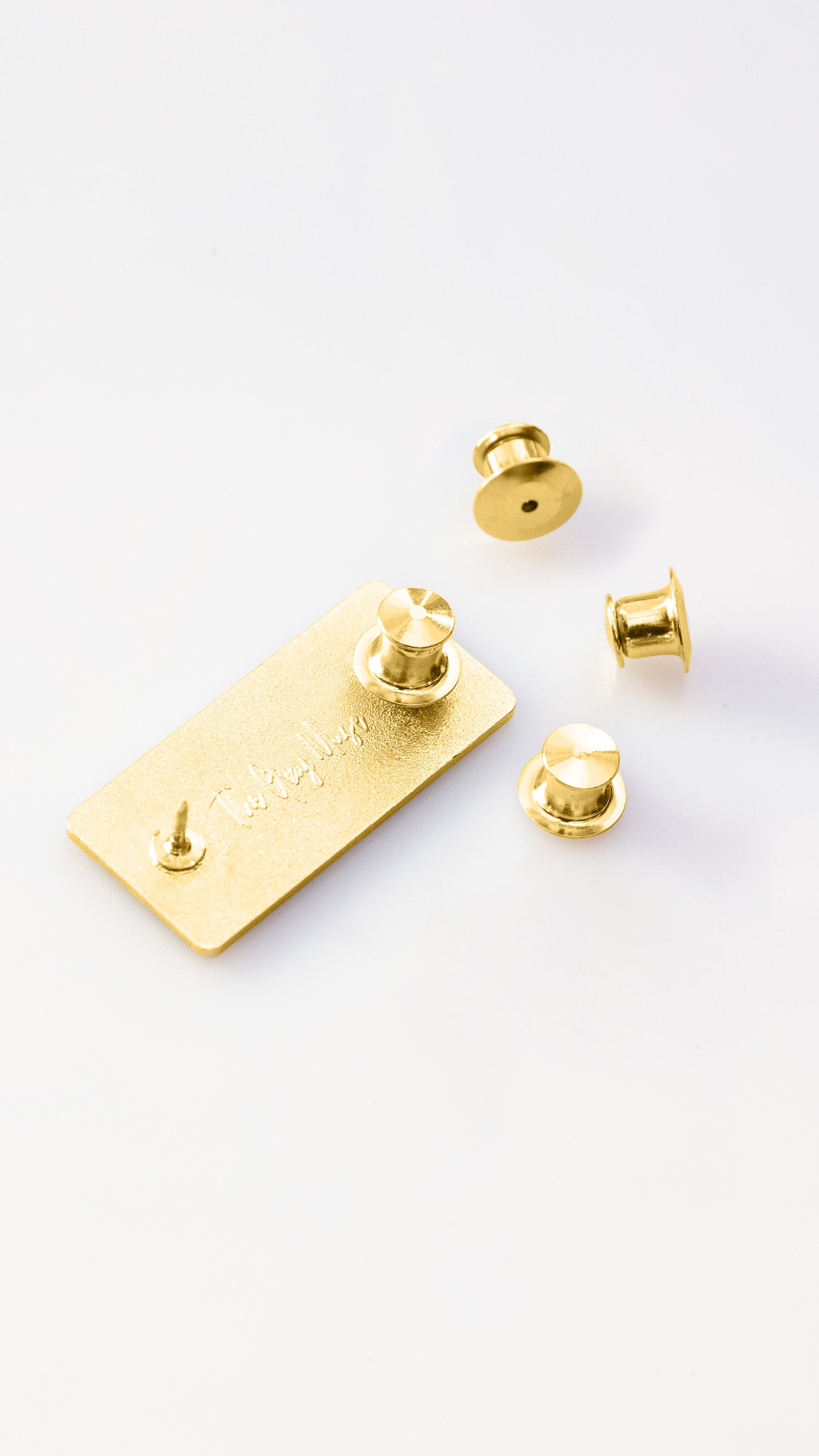 10 X Deluxe Golden Locking Pin Backs for Enamel Pins, Lapel Pins, Pin  Backs, Safety Backing, Pinback, 