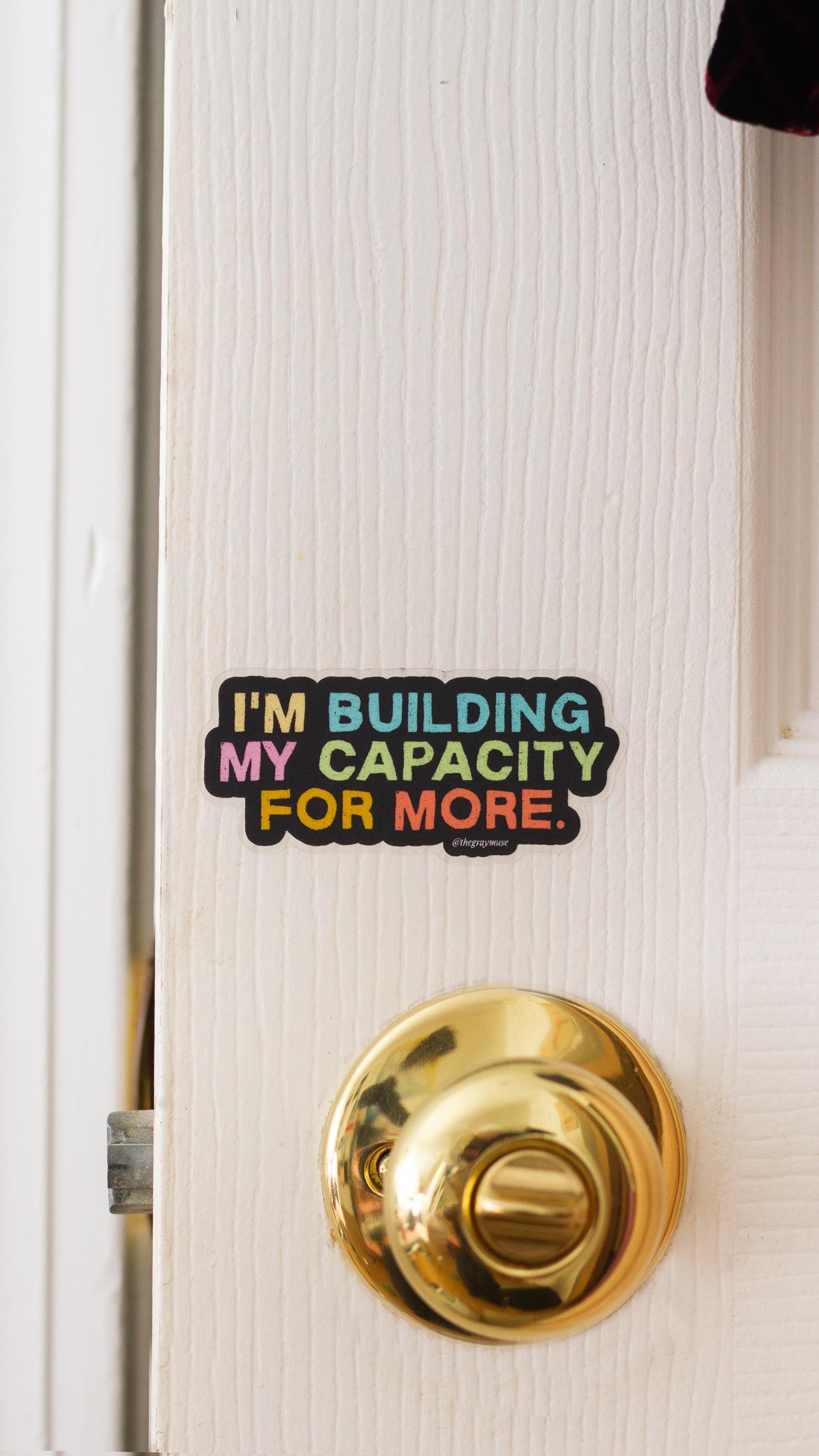 RETIRING I'm Building My Capacity for More Motivational Sticker, Matte ...