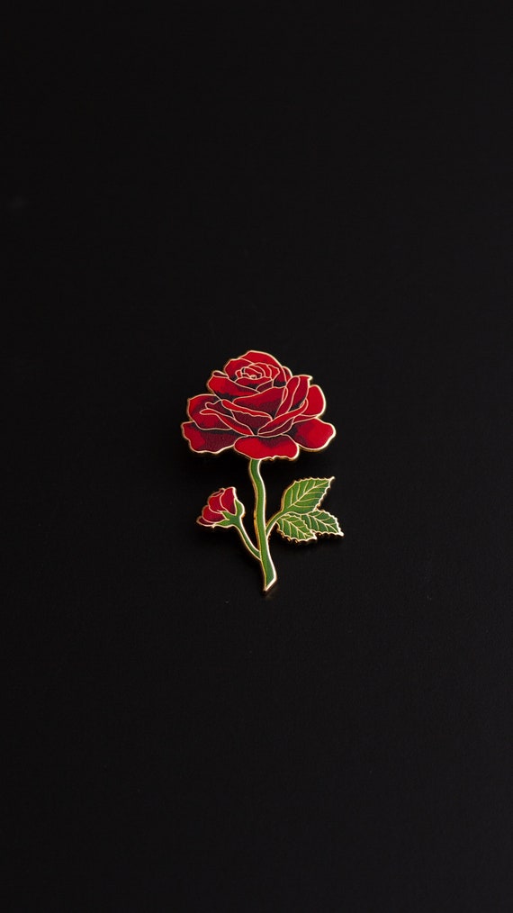 Rose Flower Pin June Birth Month Flower 