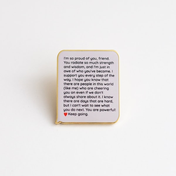 Incoming Text: You are Powerful Enamel Pin, Positive Brooch, Inspirational Jewelry, Motivational Lapel Accessory, Empowerment Badge