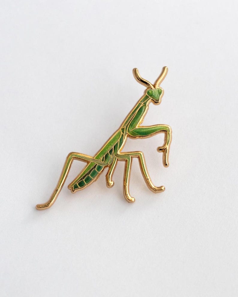 Praying Mantis Enamel Pin | State Insect of Connecticut and South ...