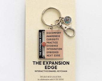 The Expansion Edge Slider Interactive Enamel Keychain