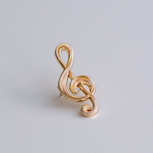 Treble Clef Music Symbol Enamel Pin