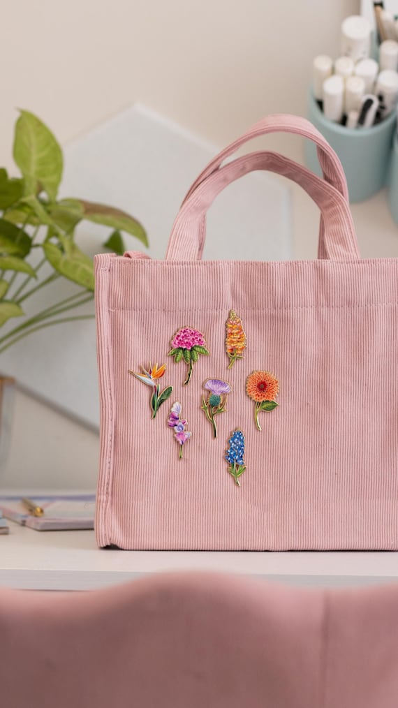 アザミの花のエナメルピン、スコットランドの国花ジュエリーギフト