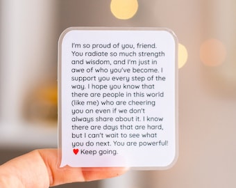 You Are Powerful Matte Sticker: Encouragement Gift