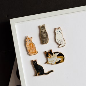 Tabby Cat Enamel Pin, Lapel Pin, Cat Pin, Animal Pin, Cat Lover Gift, Animal Lover Gift, Cat Jewelry, Cute Cat Pins, Aesthetic, Cute Pet Pin image 9