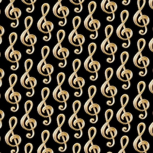 Treble Clef Music Symbol Enamel Pin