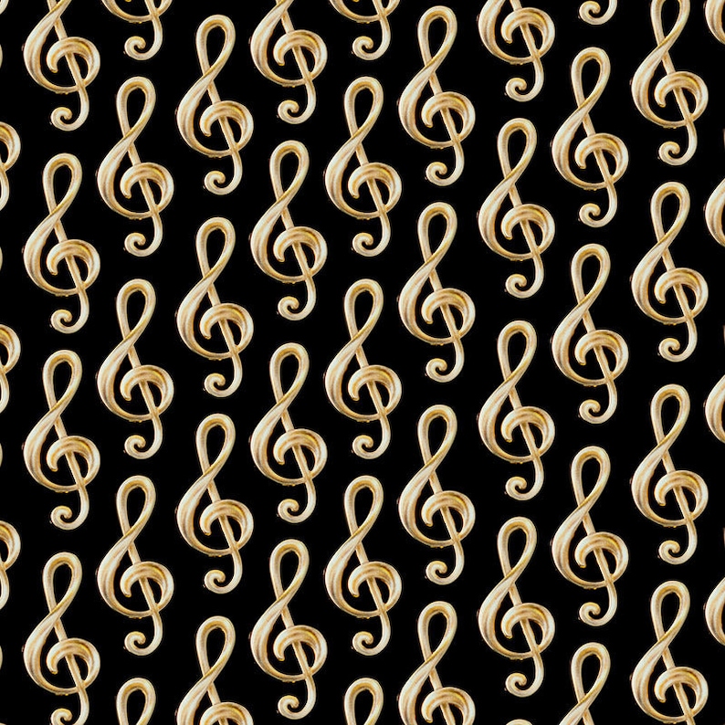 Treble Clef Music Symbol Enamel Pin