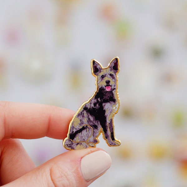 RETIRING Mixed Mutt Breed Enamel Pin, Dog Lapel Pin, Pet Lover Accessory, Canine Badge, Dog Owner Gift, Animal Jewelry, Mutt Love