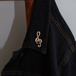 Treble Clef Music Symbol Enamel Pin