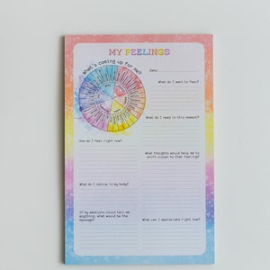Feeling Wicked Notepad My Feelings Notepad, Journaling Pad, Emotional Tracker, Self-care ...