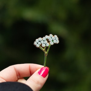 Baby's Breath v2 Floral Enamel Pin, Delicate Floral Pin, Botanical Brooch, Nature-Inspired Accessory, Flower Pin, Gardener Gift