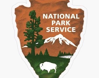 National Park Service Vinyl Sticker (Set of 2) - 5" Laptop Decal