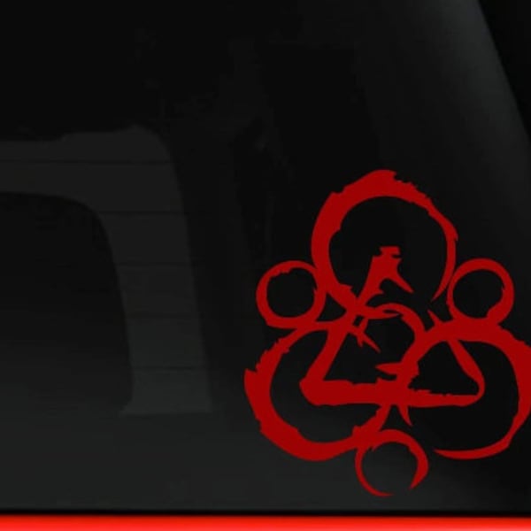 Coheed and Cambria 5.5" (Set of 2) Red for Laptops, Computer, Car, Van, Truck, Windows