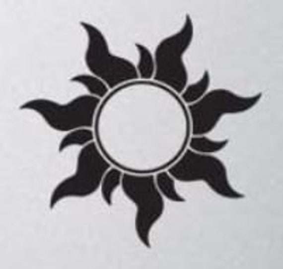 Tangled Sun Sticker Decal - Rapunzel Inspired Vinyl Decal For Car, Laptop, Window, Wall - Custom Sizes & Colors, Easy Apply