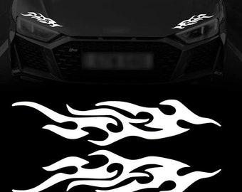 Waterproof Flame Decal Stickers: Cars, Laptops, Walls (3"x15")