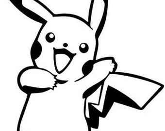 Pika Dancing Decal Sticker (Set of 2) - For Laptop, Car, Van, Truck