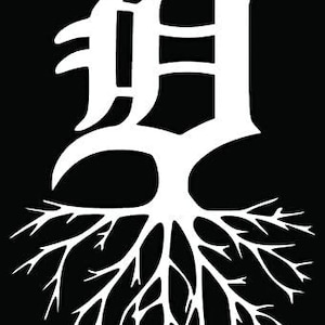 Detroit Roots Decal Sticker: Car, Van, Truck, Laptop (Set of 2)