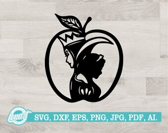 Download Snow White Apple Svg Etsy
