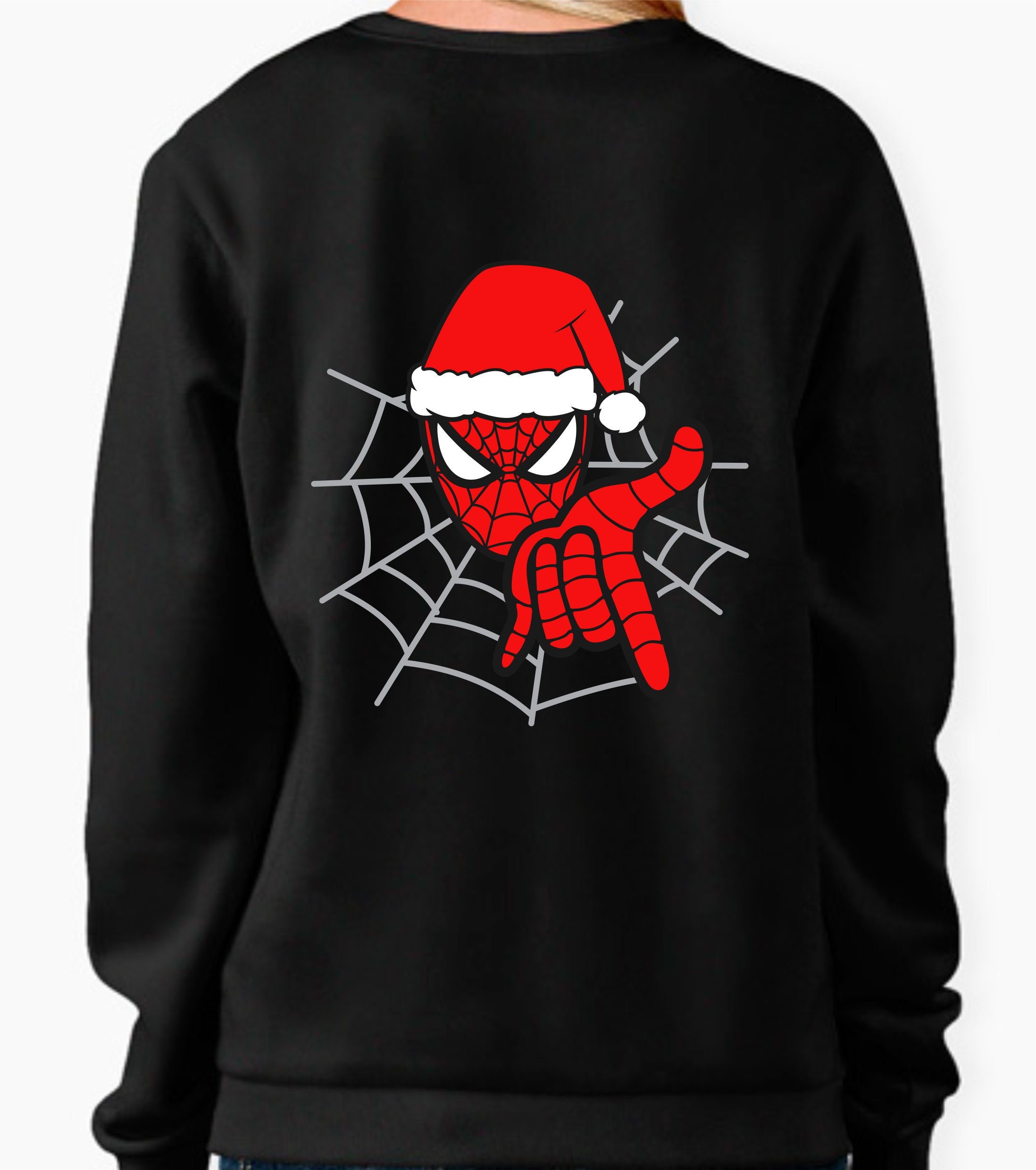 boys spiderman christmas jumper