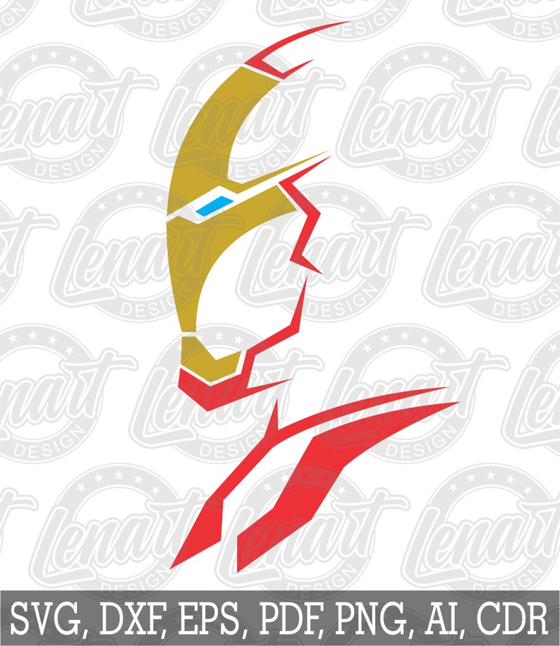 Download Iron Man Svg IronMan Cutfiles Svg Dxf Eps Png | Etsy