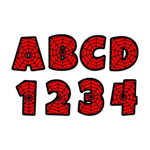 spiderman alphabet bundle svg spiderman letters svg spider etsy australia