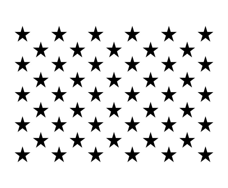 50 American Flag Stars 50 Stars Svg AMERICAN Flag Stars Svg Etsy