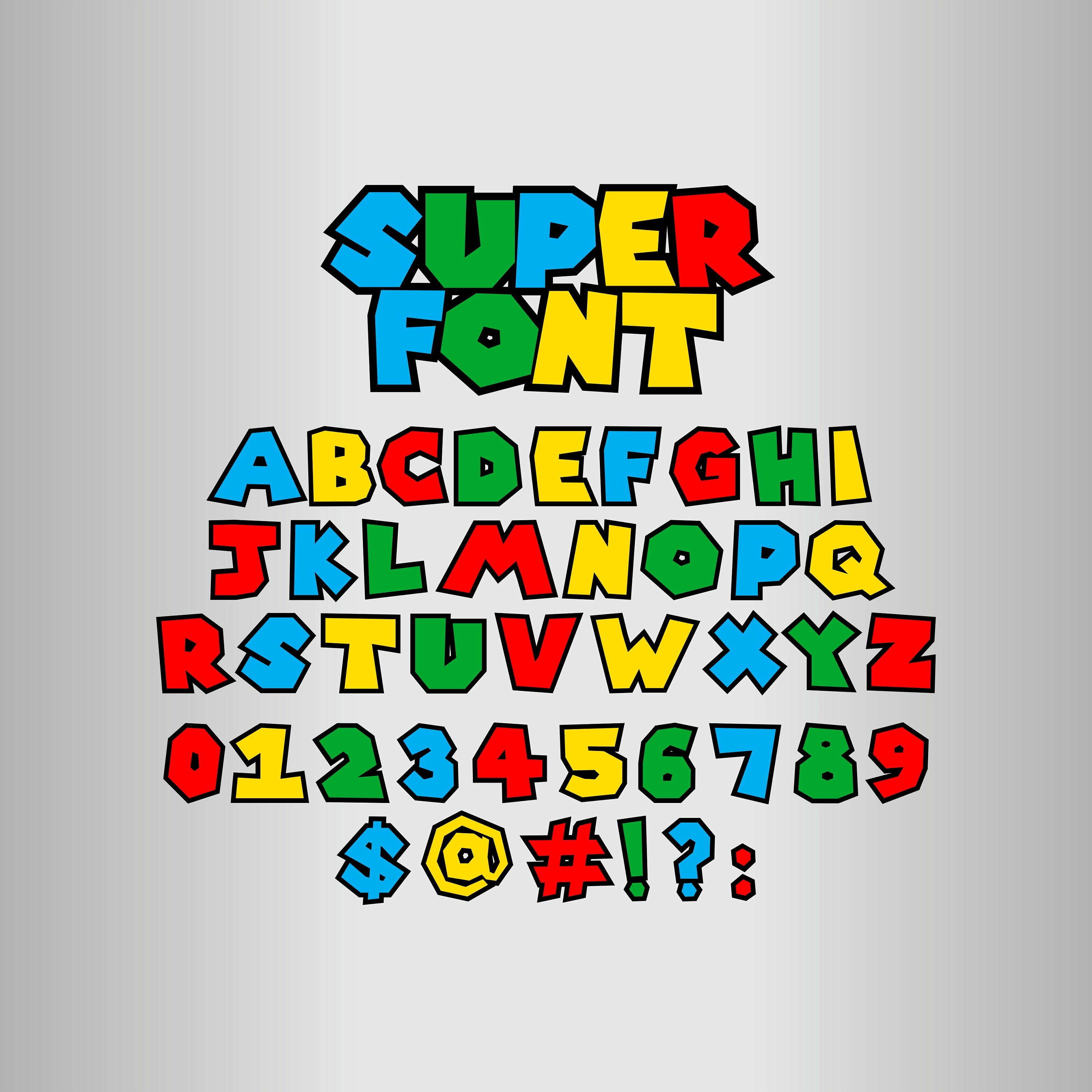 Printable Mario Letters