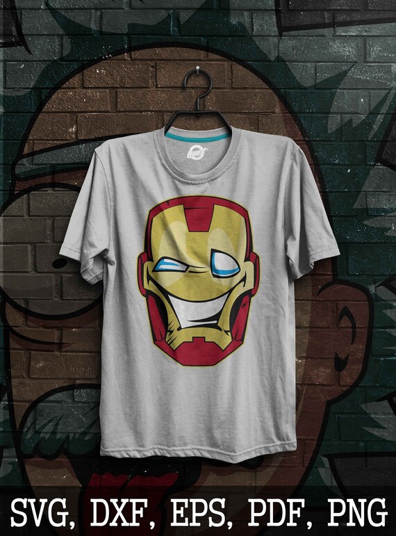 Download Ironman Svg Ironman Silhouette Iroman Dxf Ironman Marvel Etsy