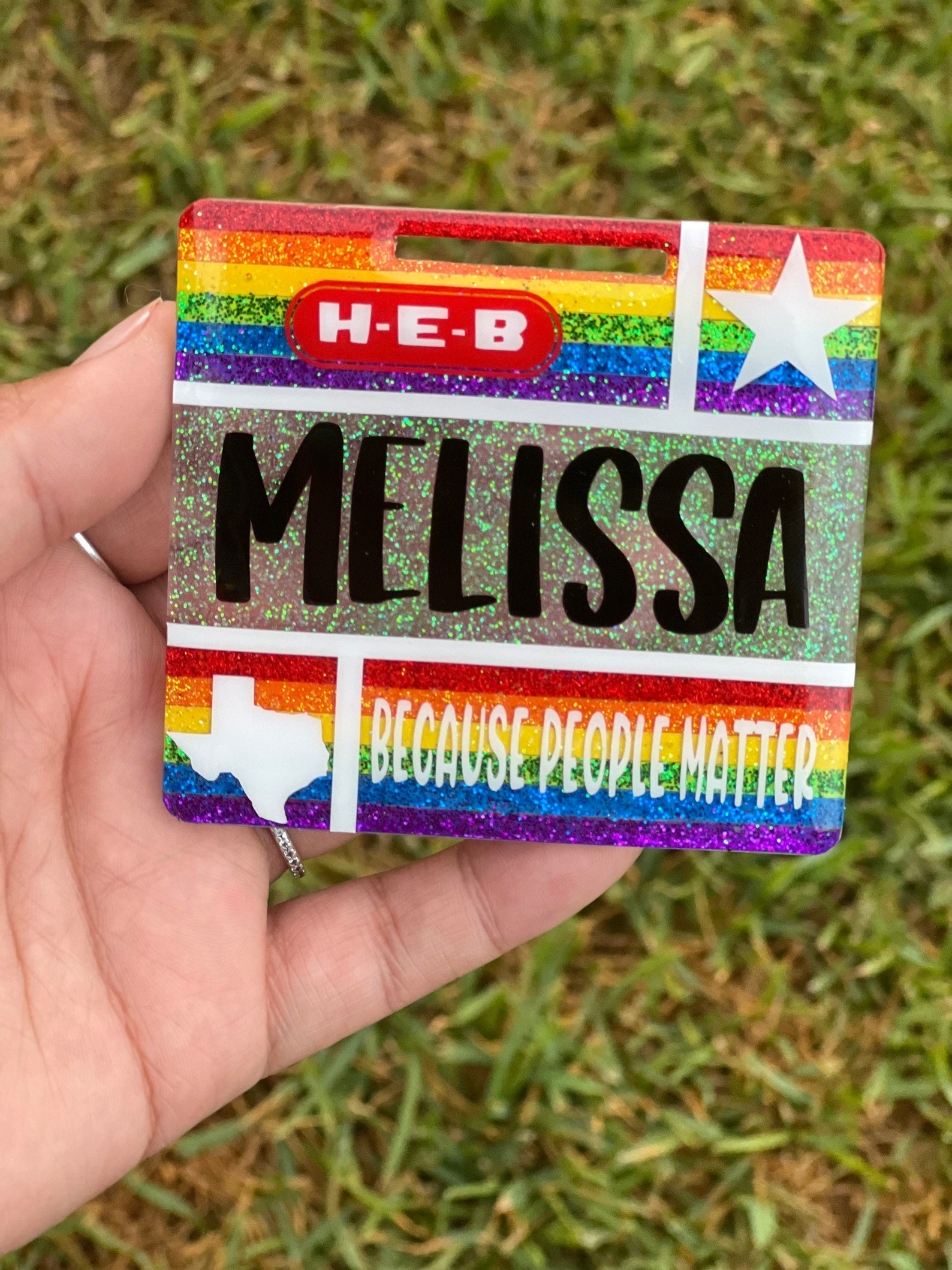 PRIDE Inspired HEB Badge Etsy