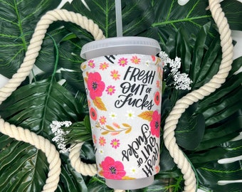 Fresh Out Of Fs Cup Sleeve, Swear Cozy, Insulated Iced Coffee Cozy, Coffee Cozy, Cozy, Cup Sleeve