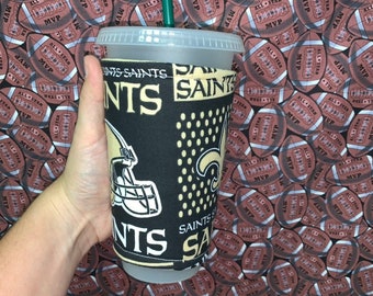 Saints NFL Insulated Iced Coffee Cozy, Cup Sleeve