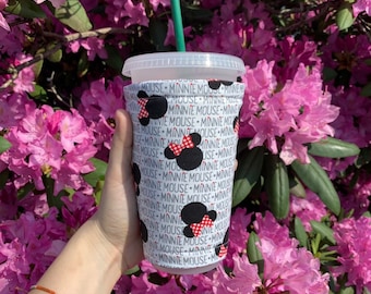 Disney's Minnie Mouse Insulated Iced Coffee Cozy, Cup Sleeve