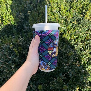 Beauty and the Beast Insulated Iced Coffee Cozy, Cup Sleeve image 3