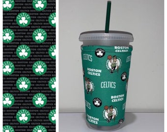 Celtics NBA Basketball Iced Coffee Cozy, Coffee Sleeve