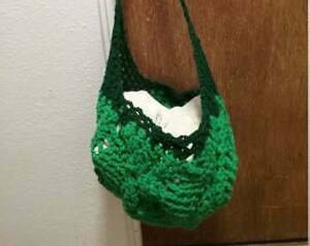 Hand Crocheted Bag Green