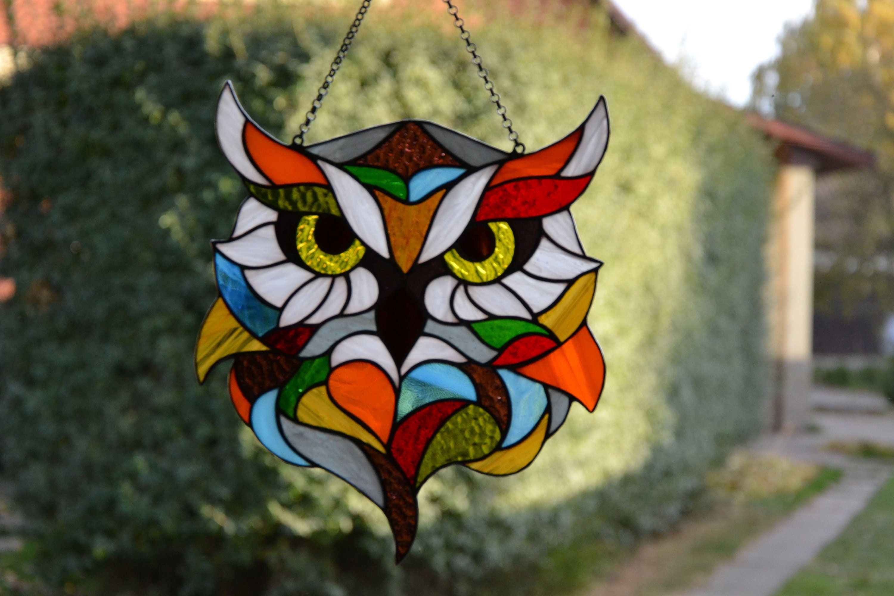 Stained Glass Window Hanging, Bird Suncatchers for Windows Double-Side  Multicolor Birds High Stained Glass Suncatcher Window Panel Bird Window  Hanging