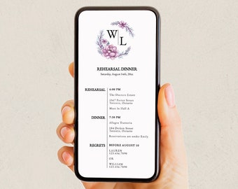 Digital Wedding Rehearsal Dinner Invitation Template Weekend Events Itinerary Wedding Rehearsal Ceremony Rehearsal Wedding Dinner Invitation