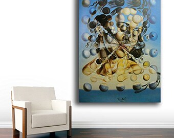40x60cm No Frame XIXISA Famous Painting Salvador Dali Galatea Spheres Oil Painting Canvas Painting Wall Art for Living Room Home Decor